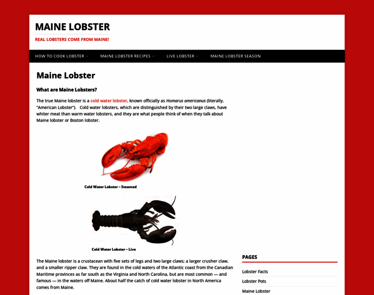 Maine-lobster.com thumbnail