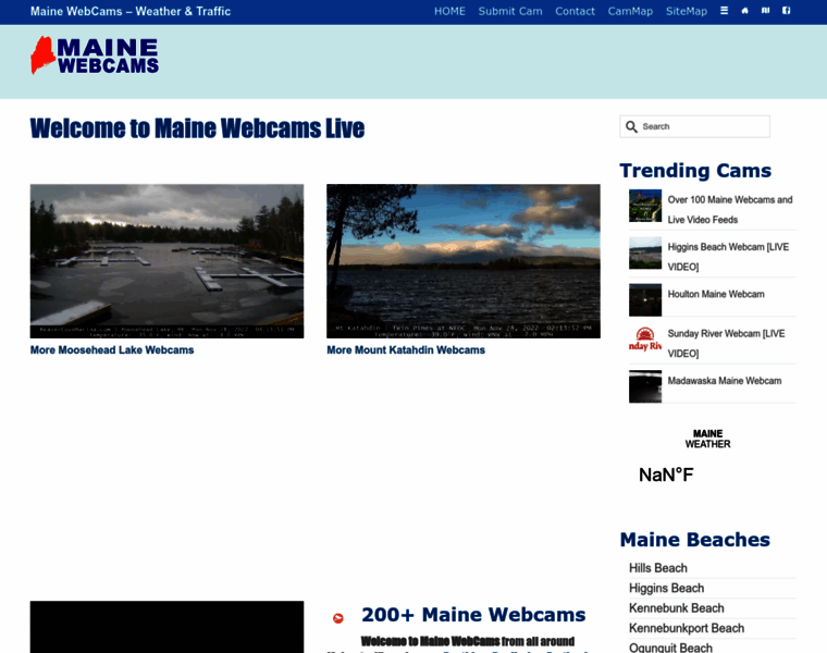 Maine-webcams.com thumbnail