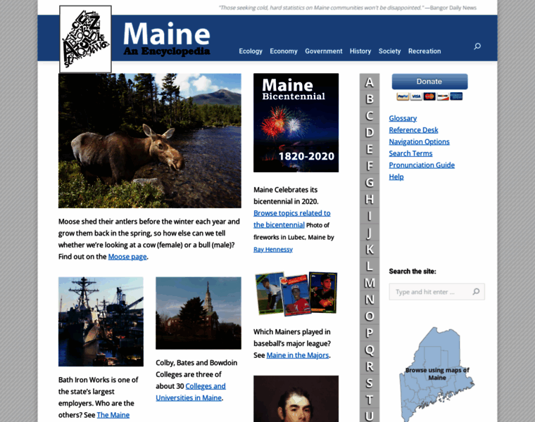 Maineanencyclopedia.com thumbnail