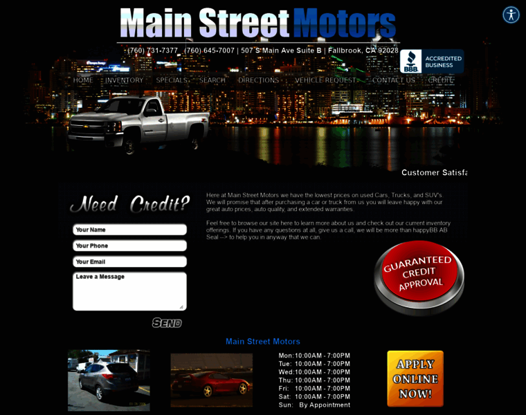 Mainstreetmotorsca.com thumbnail