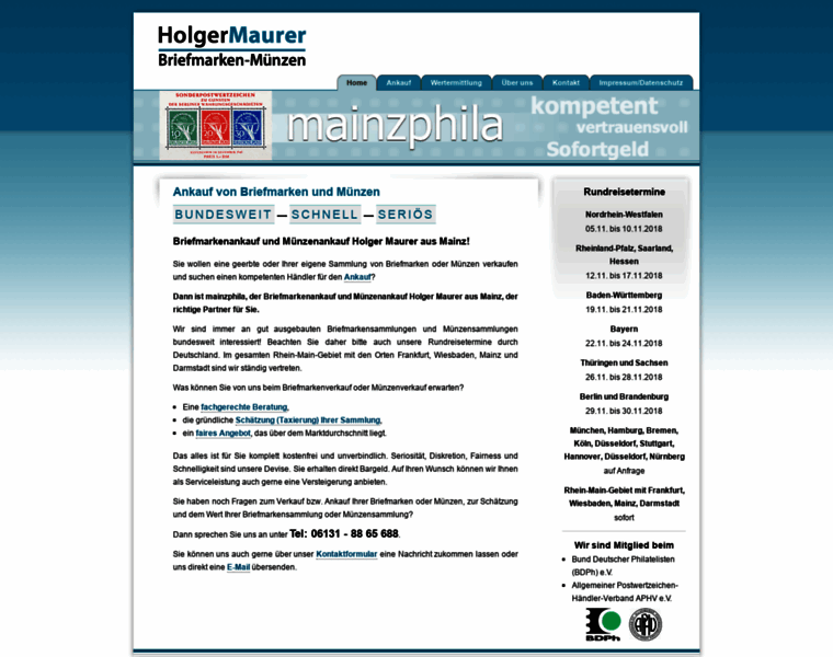 Mainzphila.de thumbnail