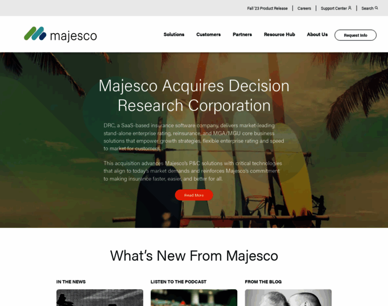 Majesco.com thumbnail
