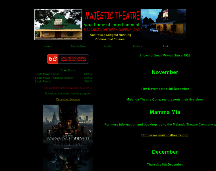 Majestictheatre.com.au thumbnail