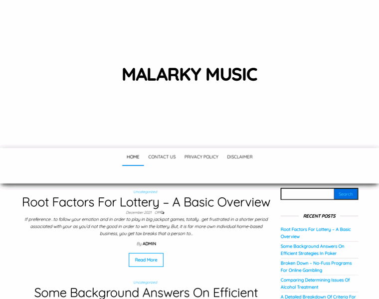 Malarkymusic.com thumbnail