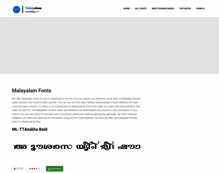 Malayalamfonts.net thumbnail