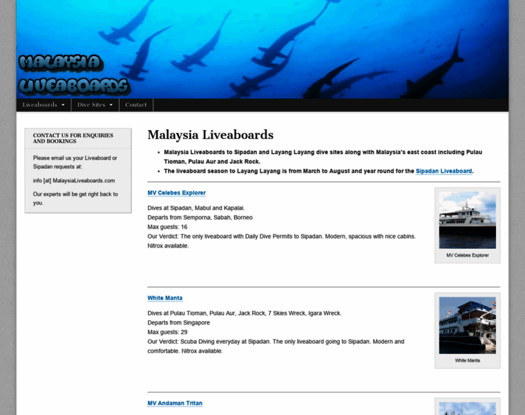 Malaysialiveaboards.com thumbnail
