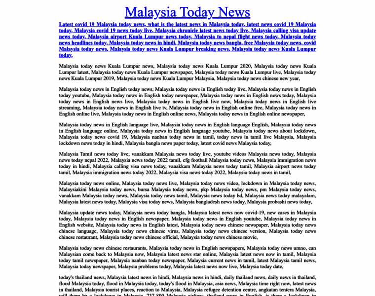 Malaysiatodaynews.com thumbnail