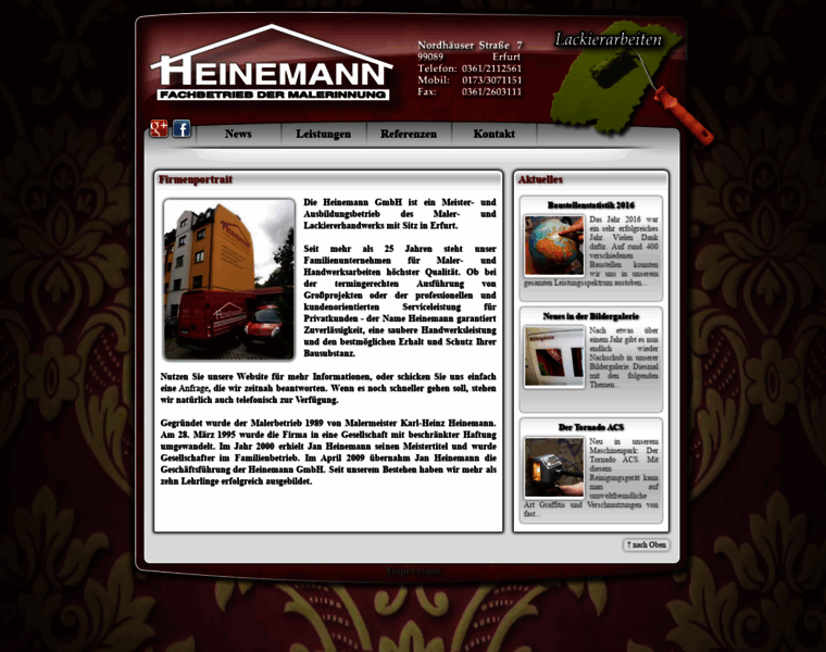 Maler-heinemann.de thumbnail