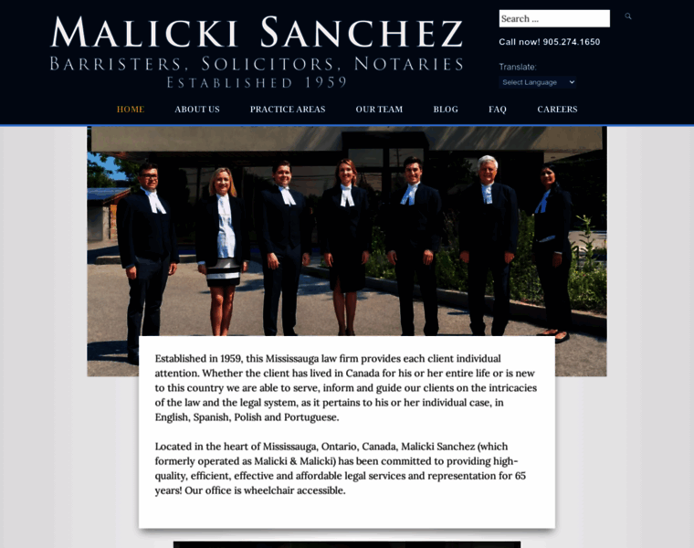 Malickisanchezlaw.com thumbnail