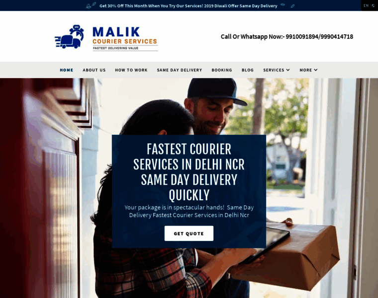 Malikcourierservices.com thumbnail