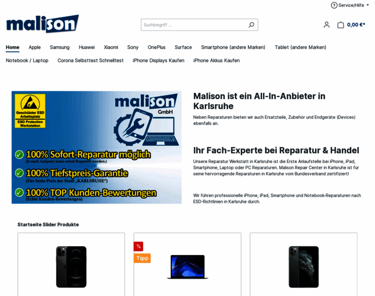 Malison-repair.de thumbnail