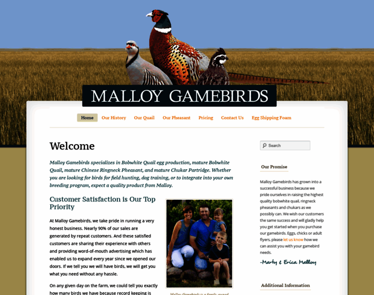 Malloygamebirds.com thumbnail