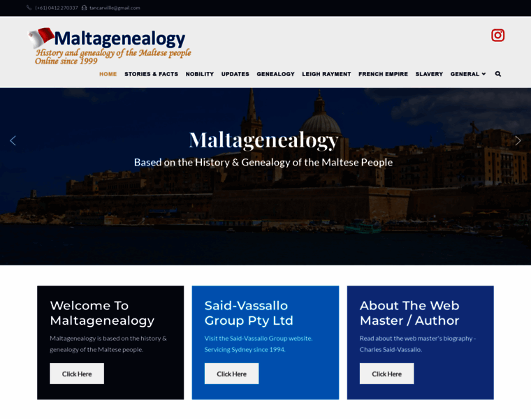 Maltagenealogy.com thumbnail