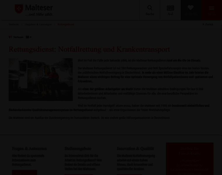 Malteser-rettungsdienst.de thumbnail