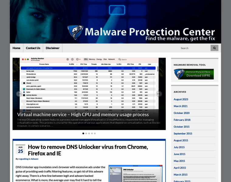 Malwareprotectioncenter.com thumbnail