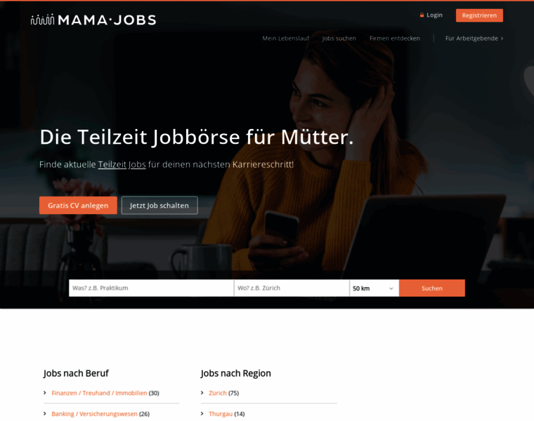Mama-jobs.ch thumbnail