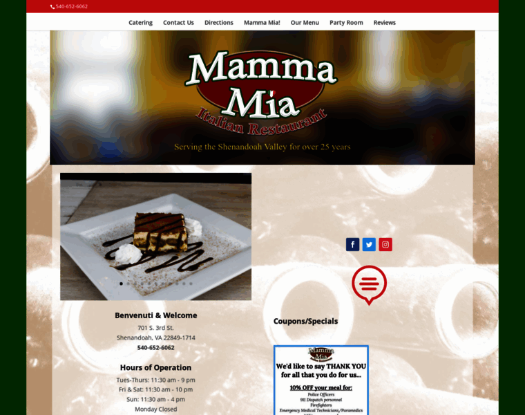 Mammamiarestaurant.net thumbnail
