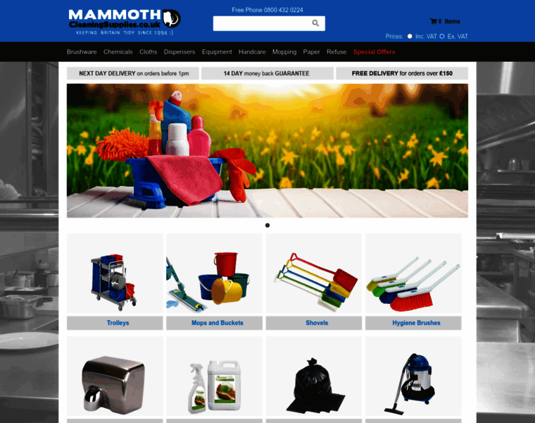 Mammothcleaningsupplies.co.uk thumbnail