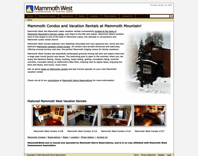 Mammothwest.com thumbnail