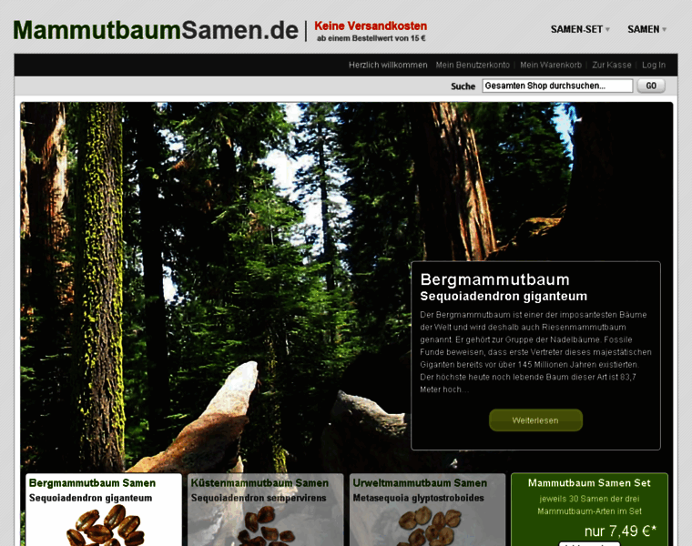 Mammutbaumsamen.de thumbnail