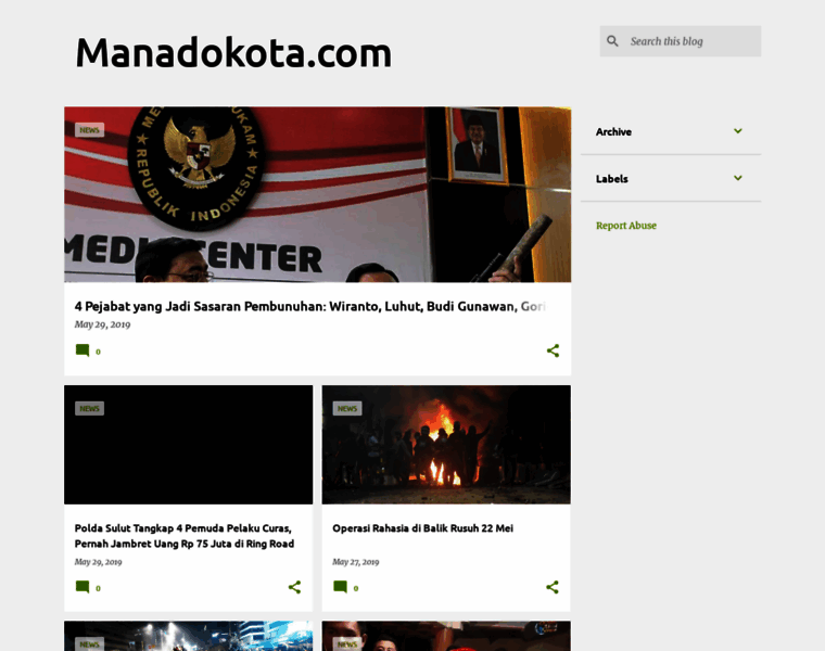 Manadokota.com thumbnail