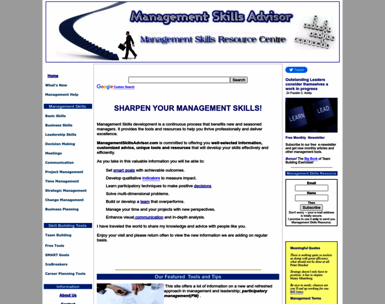 Managementskillsadvisor.com thumbnail