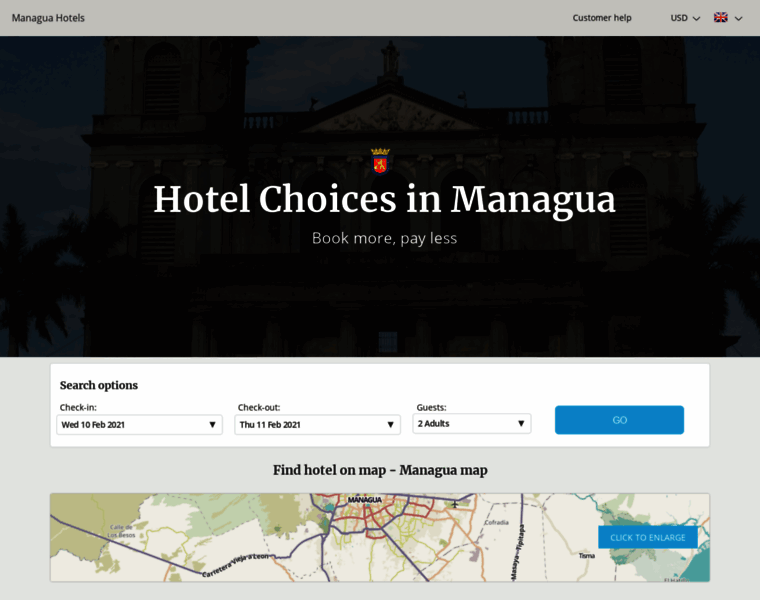 Managua-hotels.com thumbnail