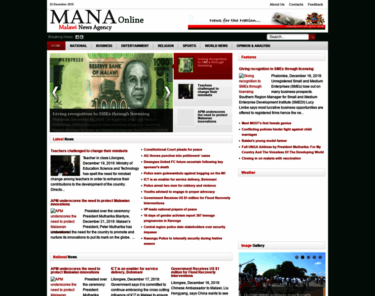 Manaonline.gov.mw thumbnail