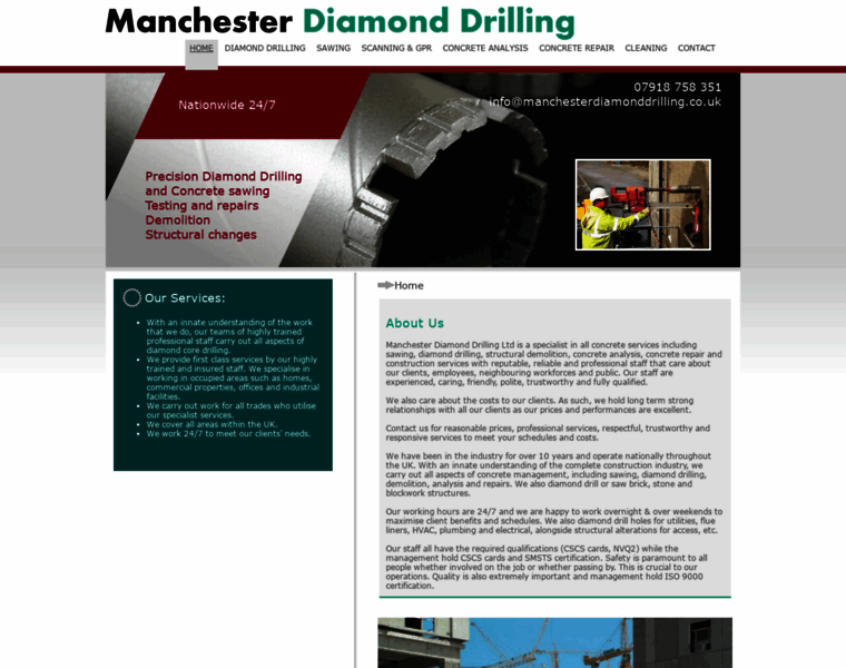Manchesterdiamonddrilling.co.uk thumbnail