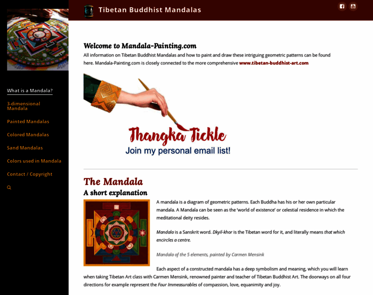 Mandala-painting.com thumbnail