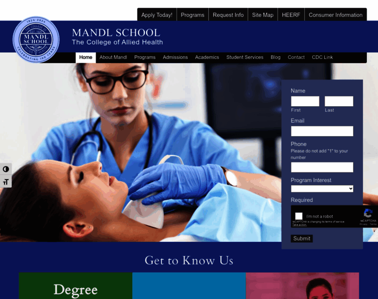 mandl.edu at WI. Home - Mandl - The College of Allied Health