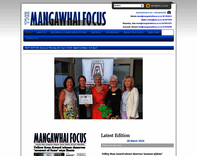Mangawhaifocus.co.nz thumbnail