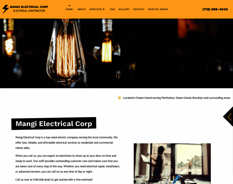 Mangielectricalcorp.com thumbnail