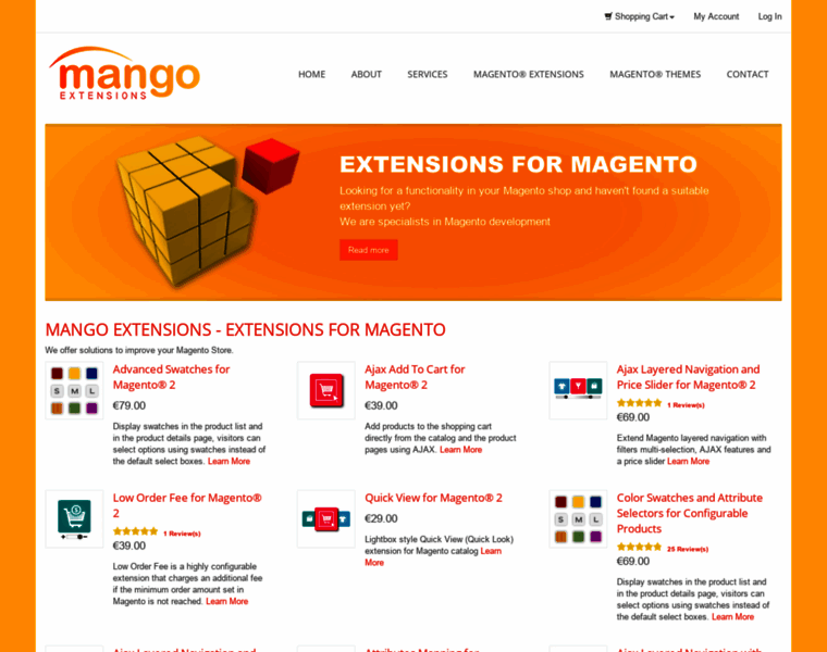 Mangoextensions.net thumbnail