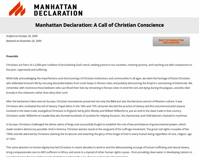 Manhattandeclaration.org thumbnail
