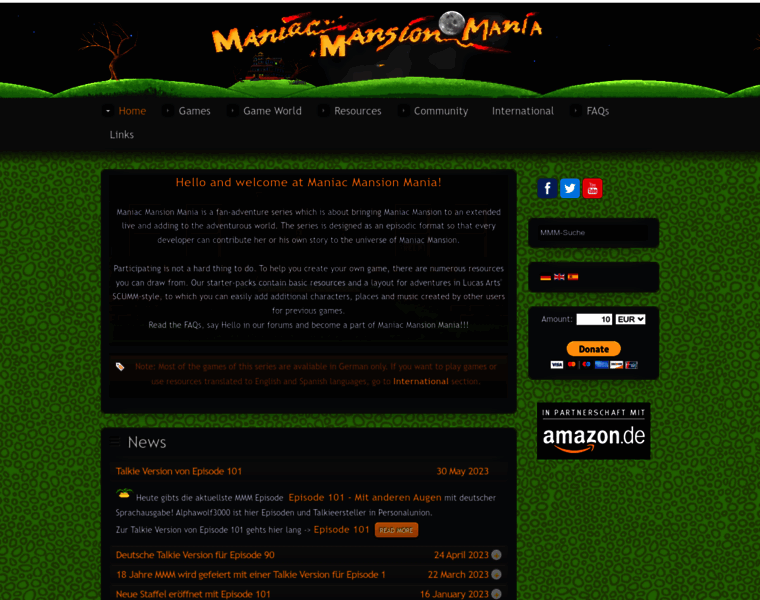 Maniac-mansion-mania.de thumbnail
