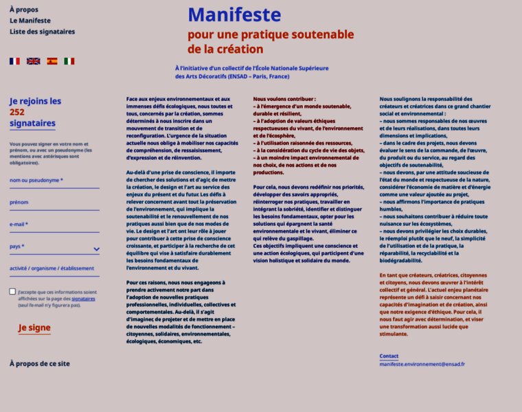 Manifeste.ensad.fr thumbnail