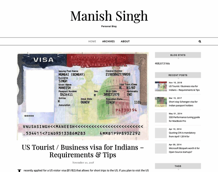 Manishsingh.com thumbnail
