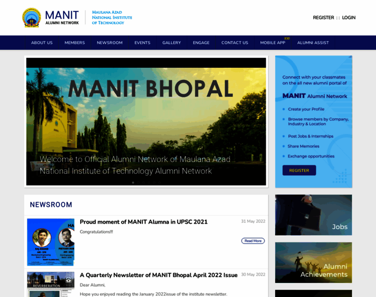 Manitbhopalalumni.com thumbnail