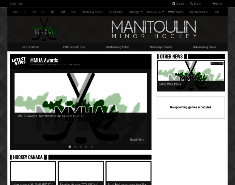 Manitoulinminorhockey.ca thumbnail
