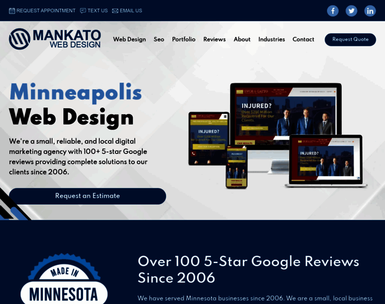Mankatowebdesign.com thumbnail