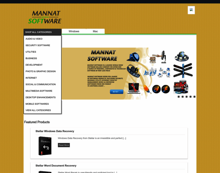 Mannatsoftware.com thumbnail