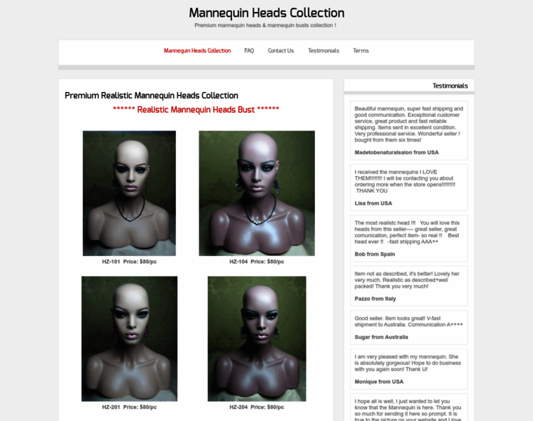 Mannequin-collection.com thumbnail