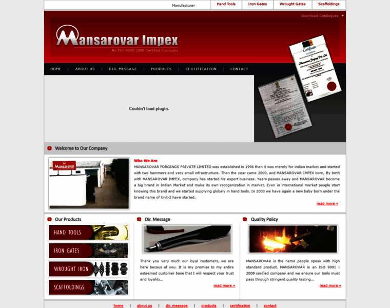 Mansarovar-impex.com thumbnail