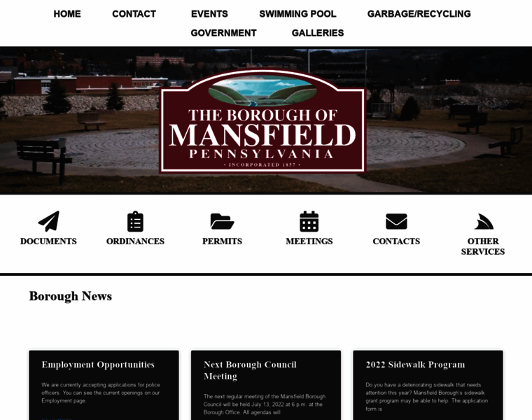 Mansfieldborough.org thumbnail