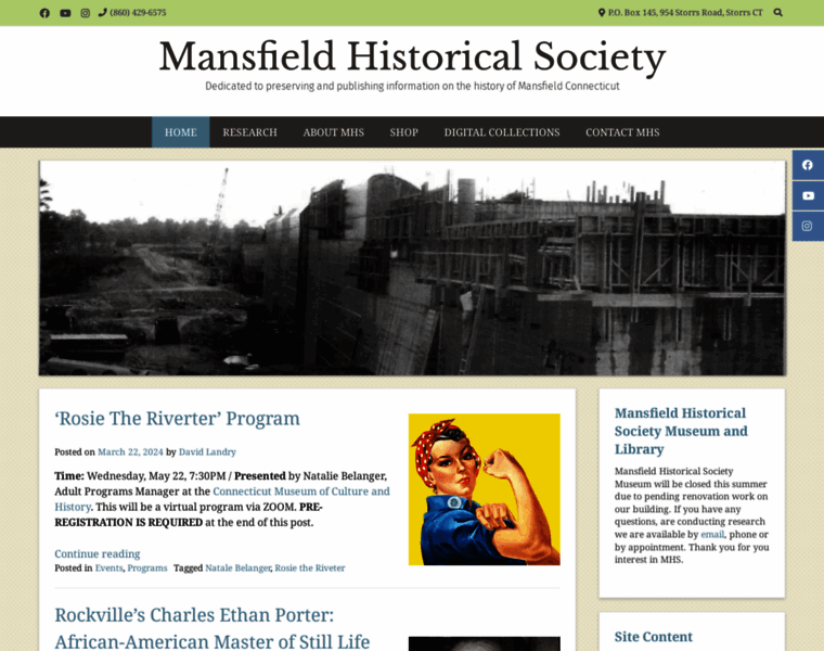 Mansfieldct-history.org thumbnail