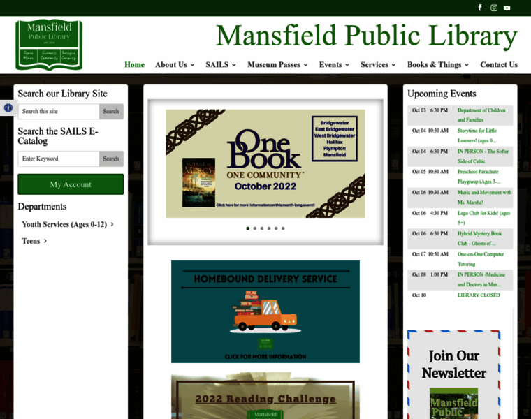Mansfieldlibraryma.com thumbnail
