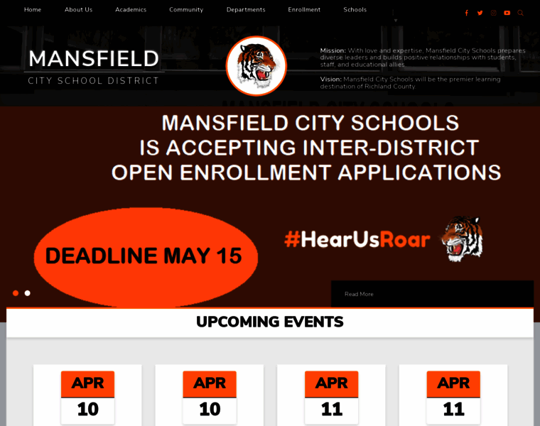 Mansfieldschools.org thumbnail