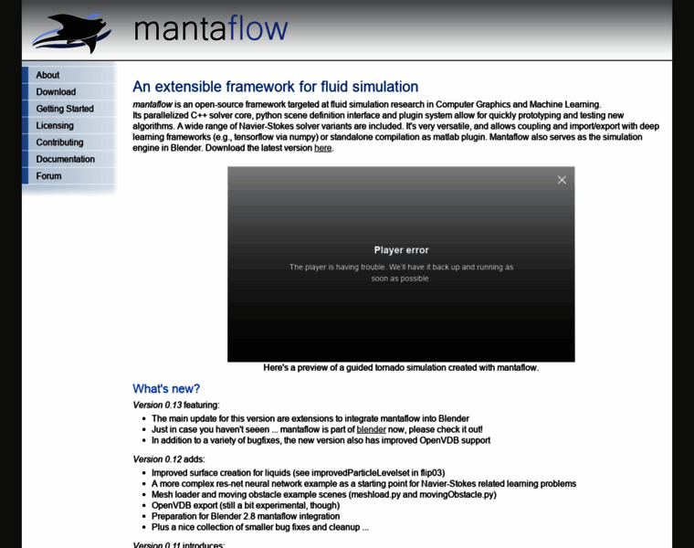 Mantaflow.com thumbnail