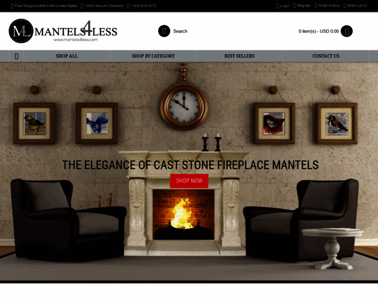 Mantels4less.com thumbnail